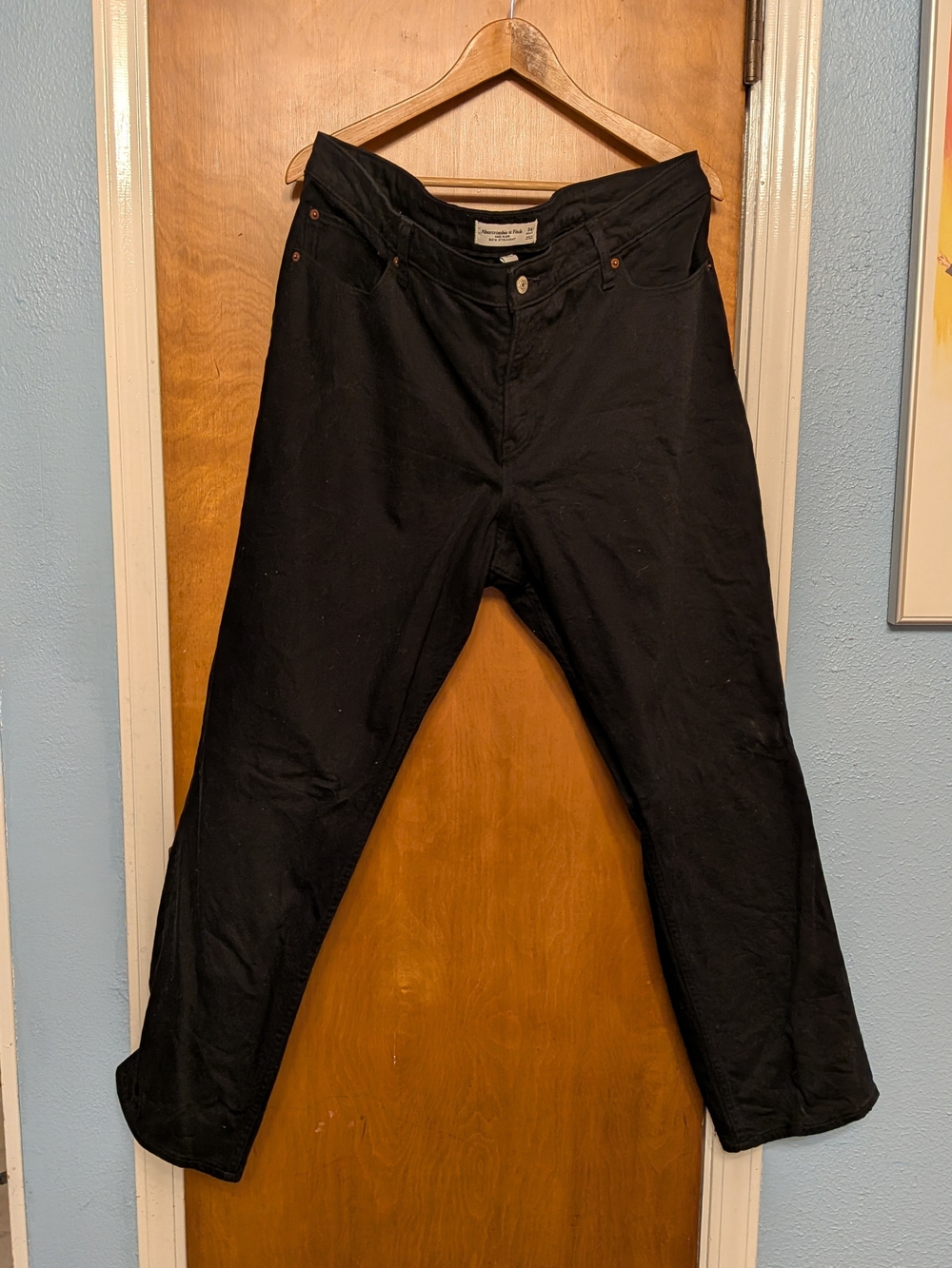 Abercrombie & Fitch Men's Black Relaxed Jeans